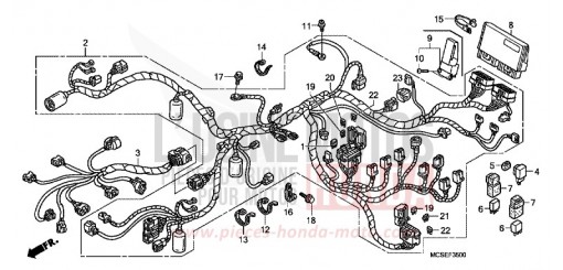 WIRE HARNESS (ST1300) ST13008 de 2008